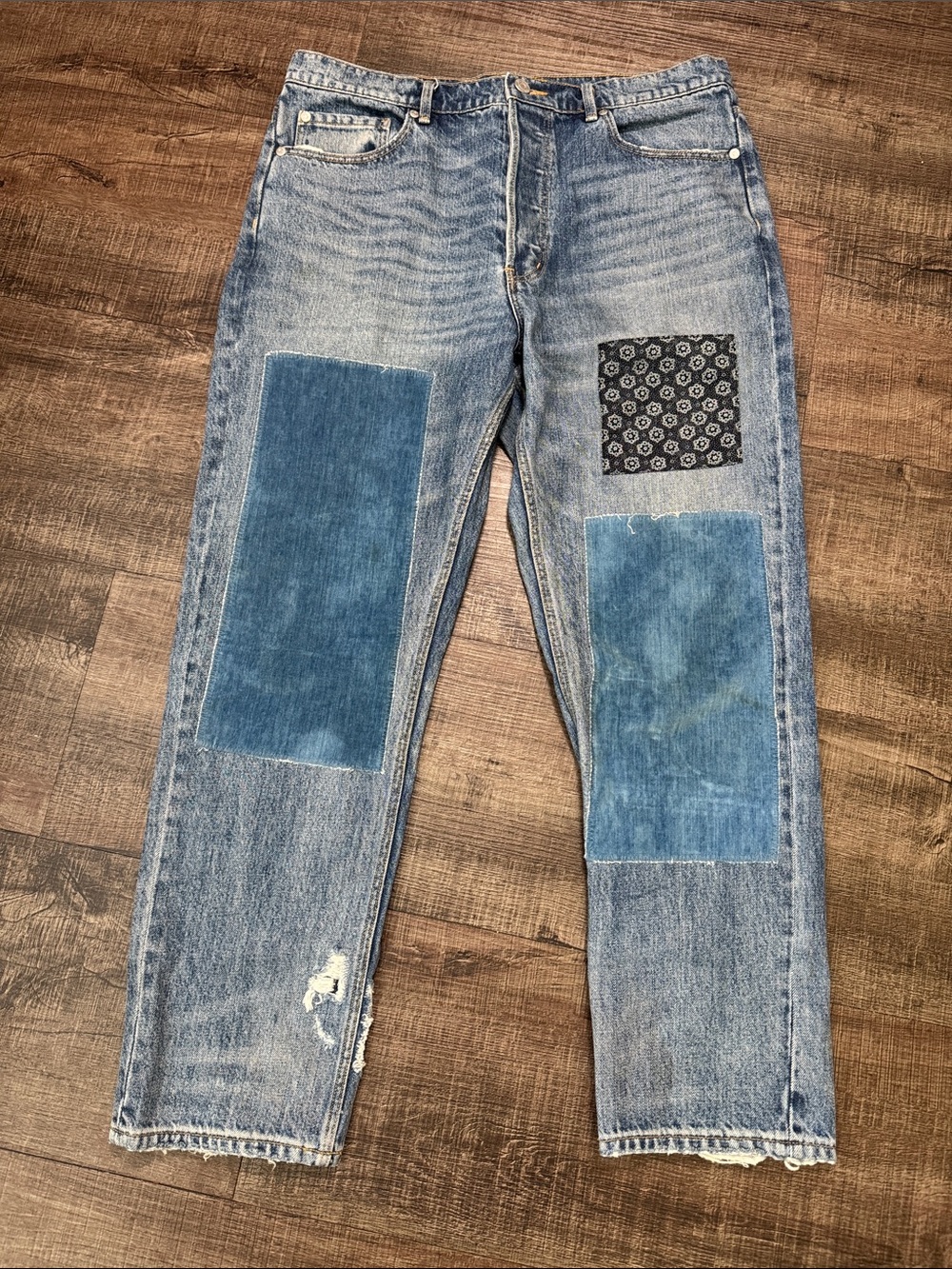 Rebecca Taylor La Vie patchwork jeans